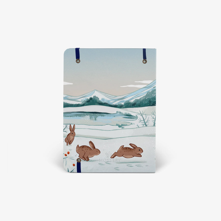 Winter Hares Light Threadbound Sketchbook
