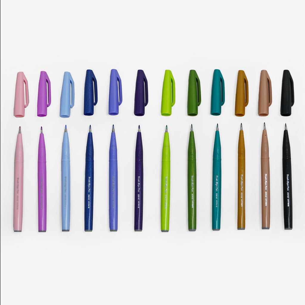 Pentel Fude Brush Pen Bundle