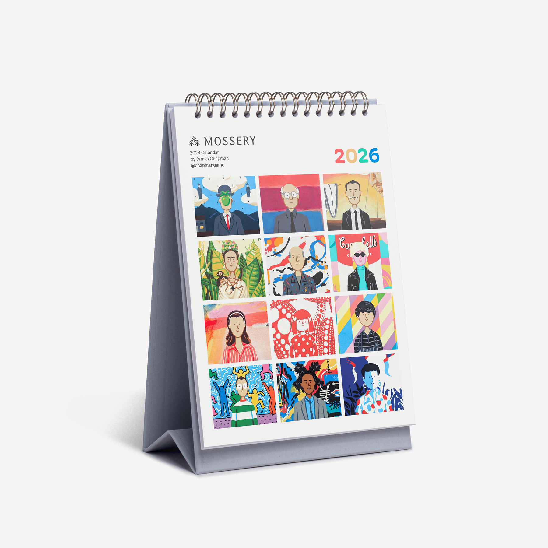 Modern Masterpieces 2026 Desk Calendar