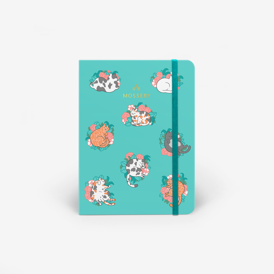 Blossom Cats Threadbound Notebook