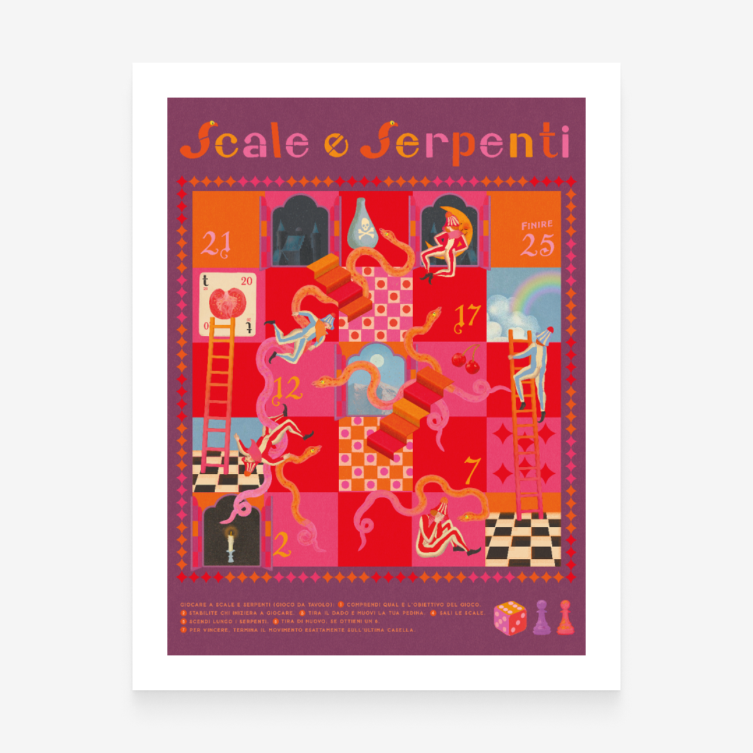 Scale e Serpenti Art Print