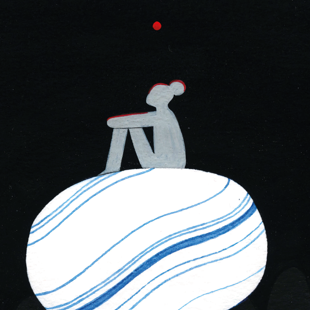 Pondering Art Print