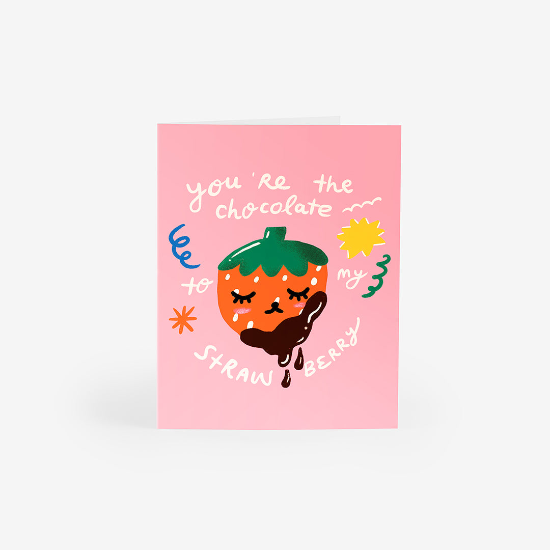 Chocolate Strawberry Greeting Card