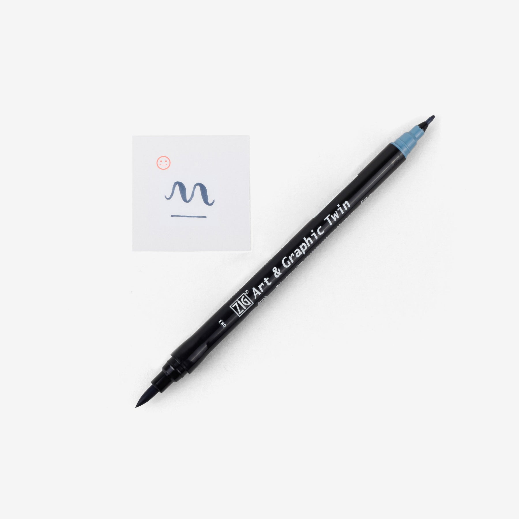 Kuretake Art & Graphic Twin Pen - Blue Gray