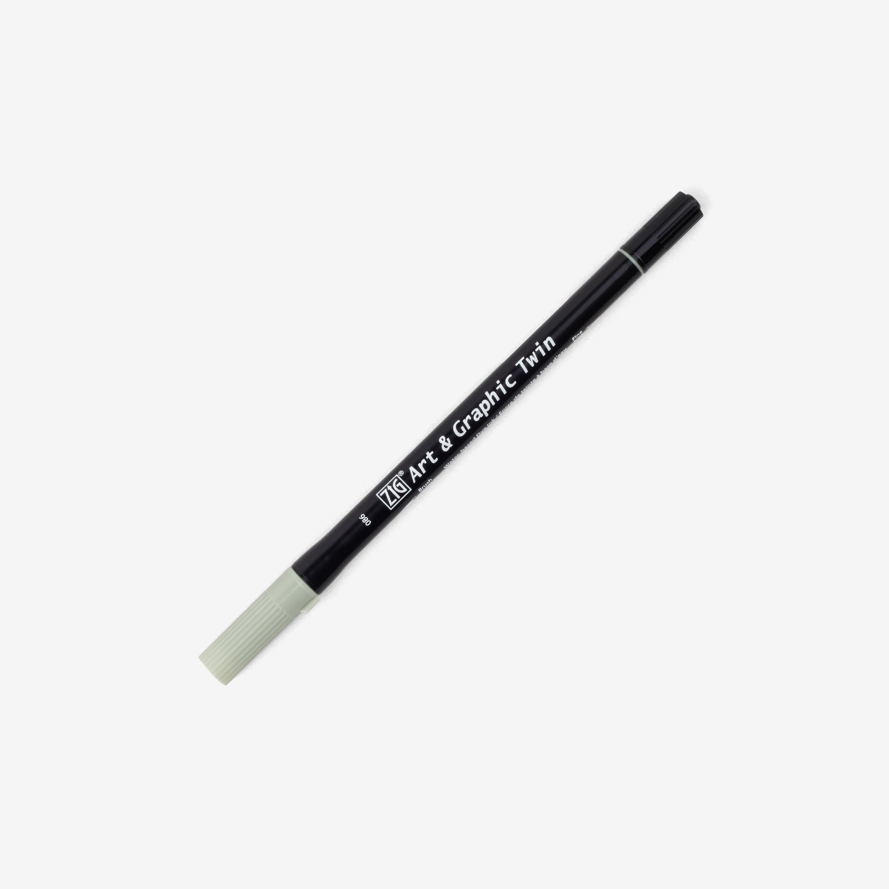 Kuretake Art & Graphic Twin Pen - Pale Dawn Grey