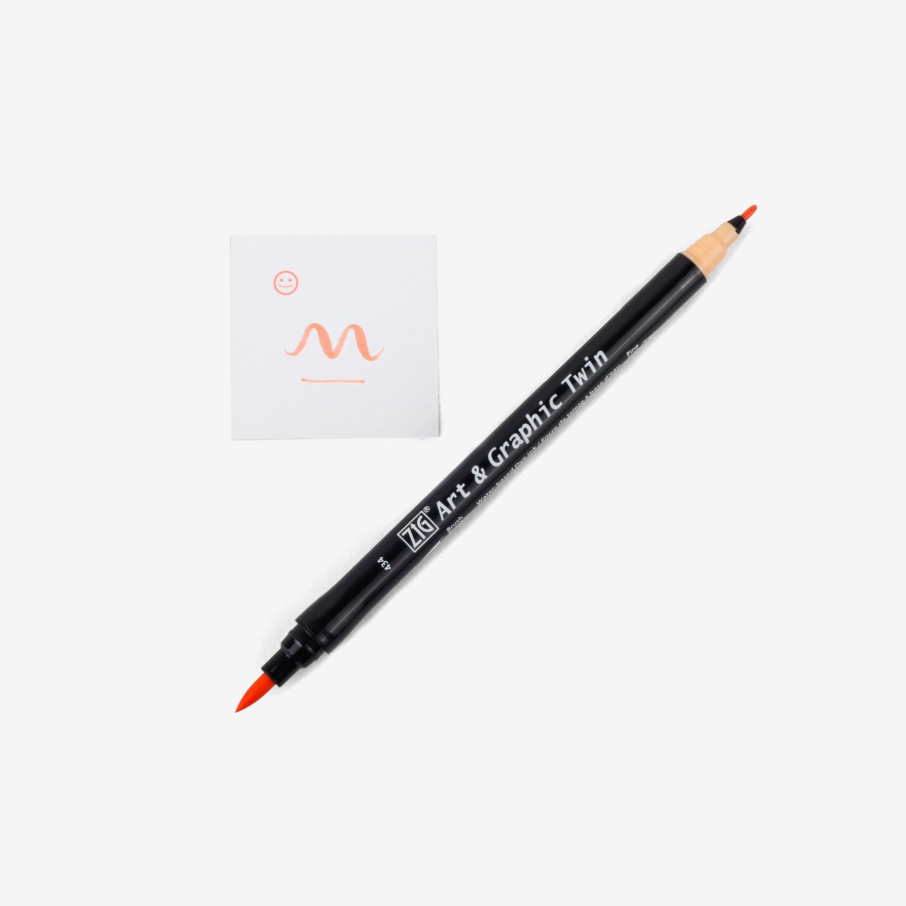Kuretake Art & Graphic Twin Pen - Apricot
