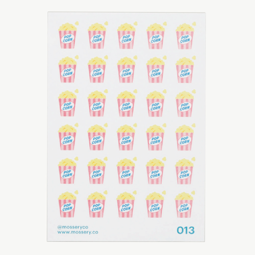 Mossery Stickers: Popcorn (STC-013)