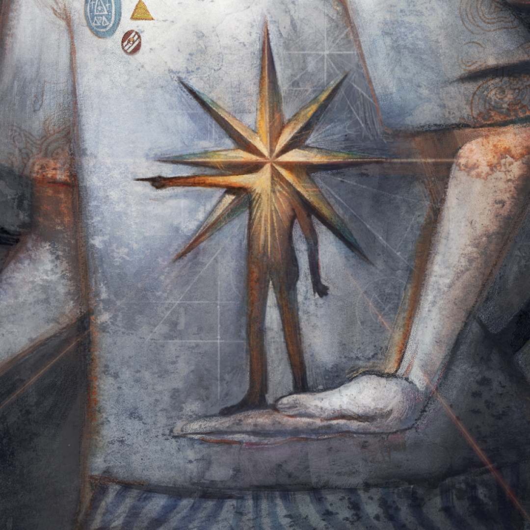 Moonboy and His Starguide Art Print