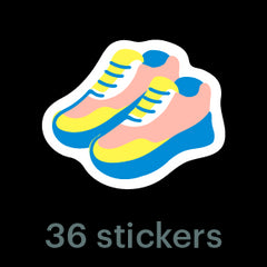 Mossery Stickers: Running Shoes (STC-002)