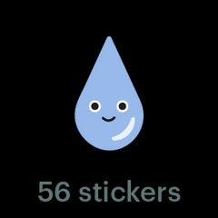 Mossery Stickers: Water Droplet (STC-008)