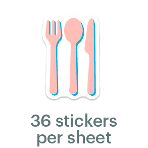 Mossery Stickers: Cutlery (STC-012)