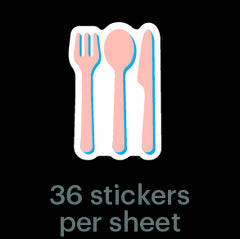Mossery Stickers: Cutlery (STC-012)