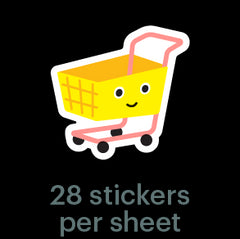 Mossery Stickers: Shopping Cart (STC-014)