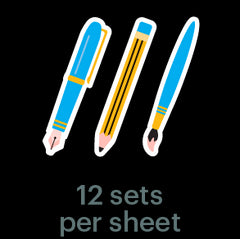 Mossery Stickers: Drawing Tools (STC-017)