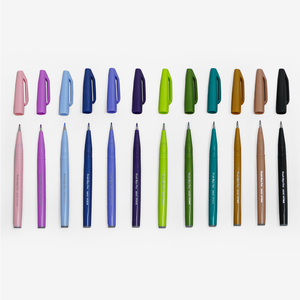 Pentel Fude Brush Pen Bundle