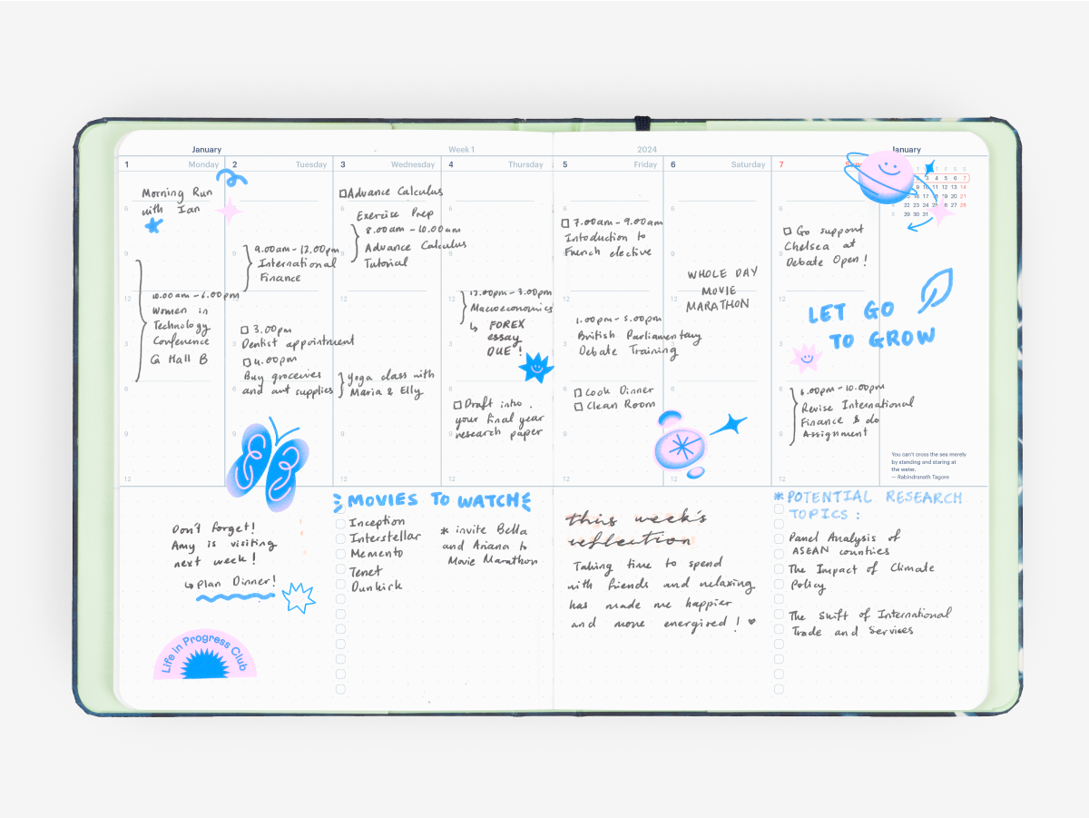 2024 Vertical Planner Refill