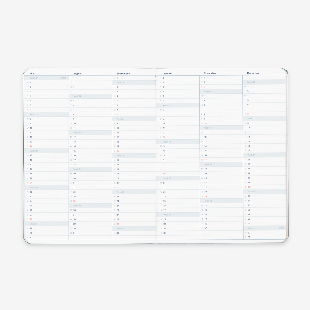 2024 Monthly Planner Refill Mossery