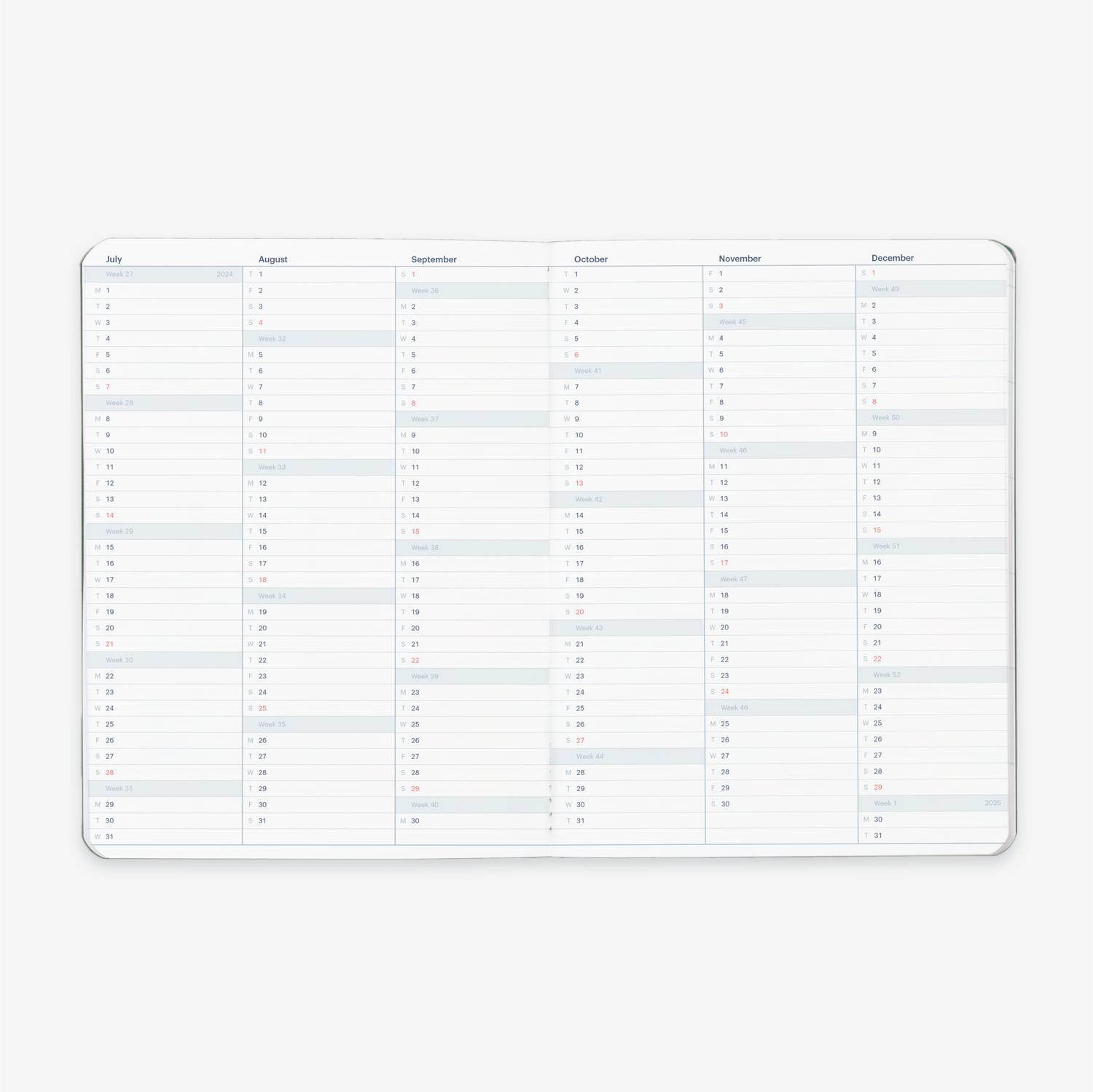 2024 Monthly Planner Refill