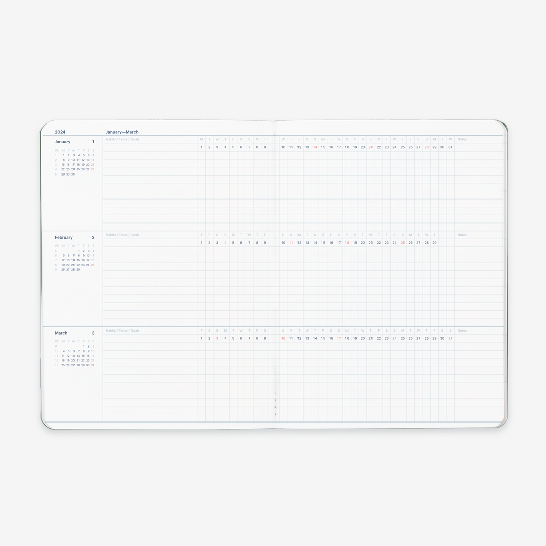 2024 Monthly Planner Refill 2024 Planners Mossery