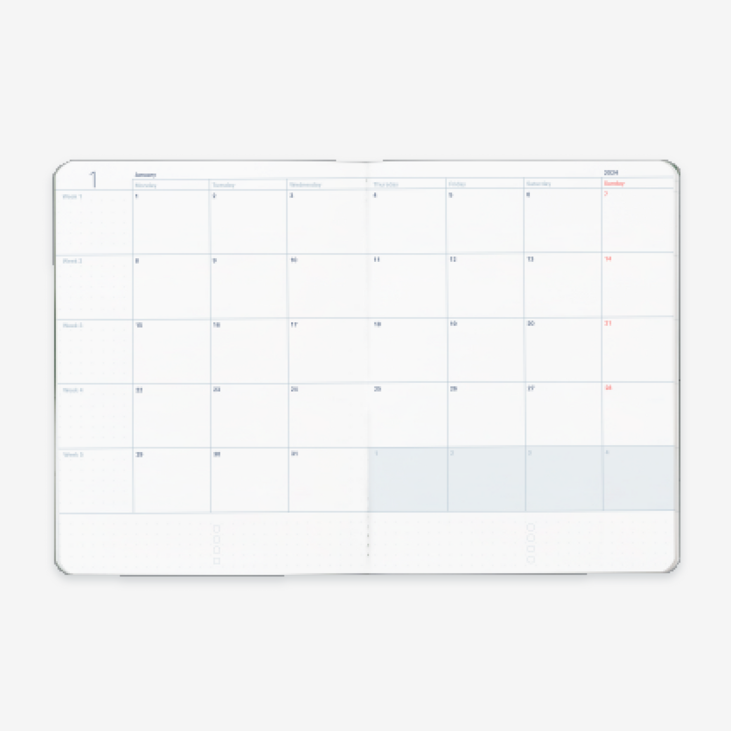 2024 Monthly Planner Refill