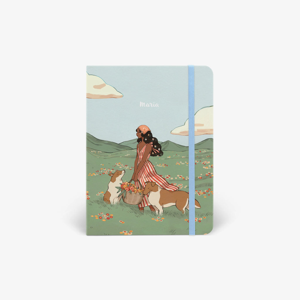 Spring Collies Light Threadbound Sketchbook