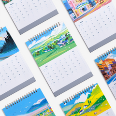 Sights of the World 2027 Desk Calendar