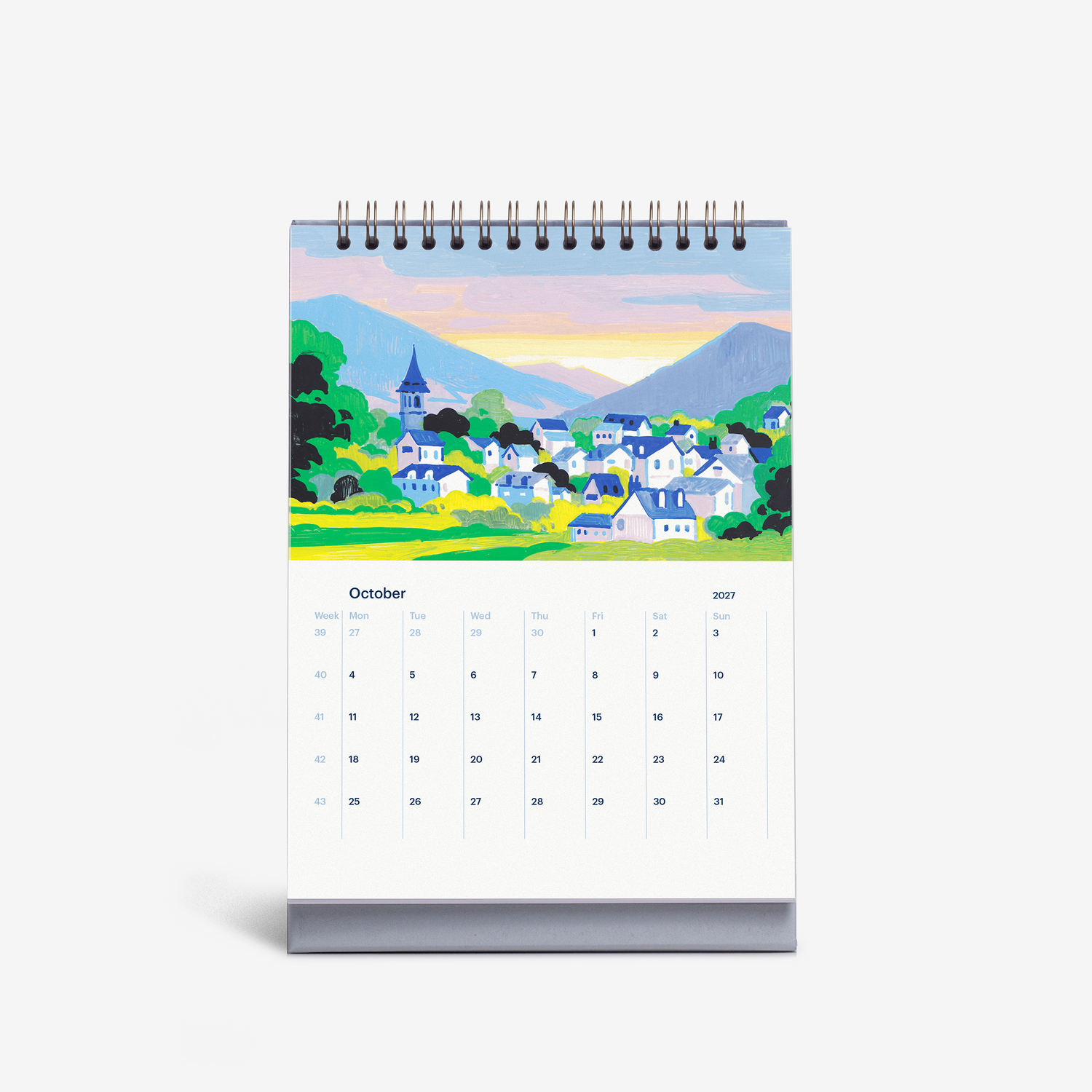 Sights of the World 2027 Desk Calendar
