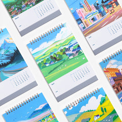 Sights of the World 2026 Desk Calendar
