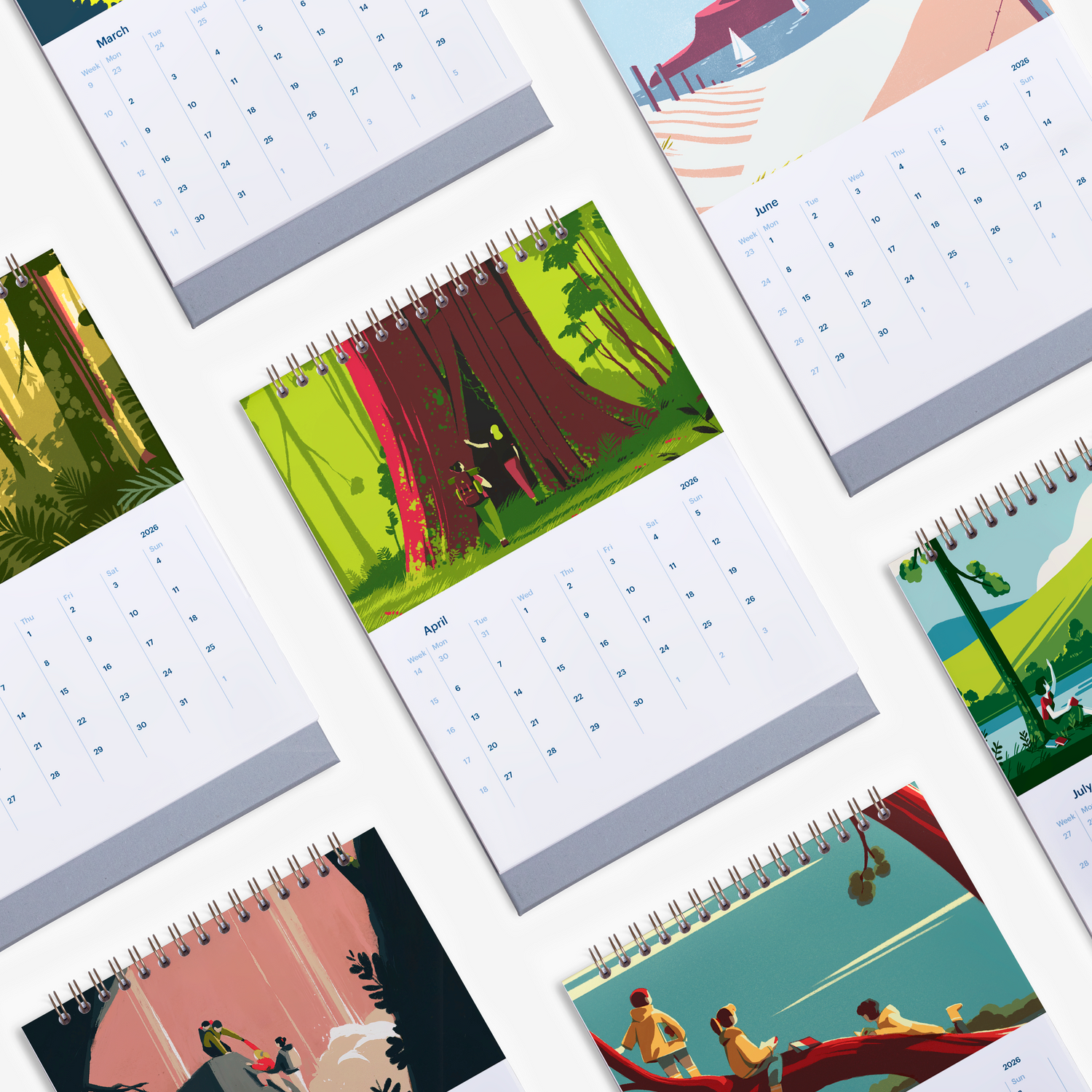 The Great Outdoor 2026 Desk Calendar