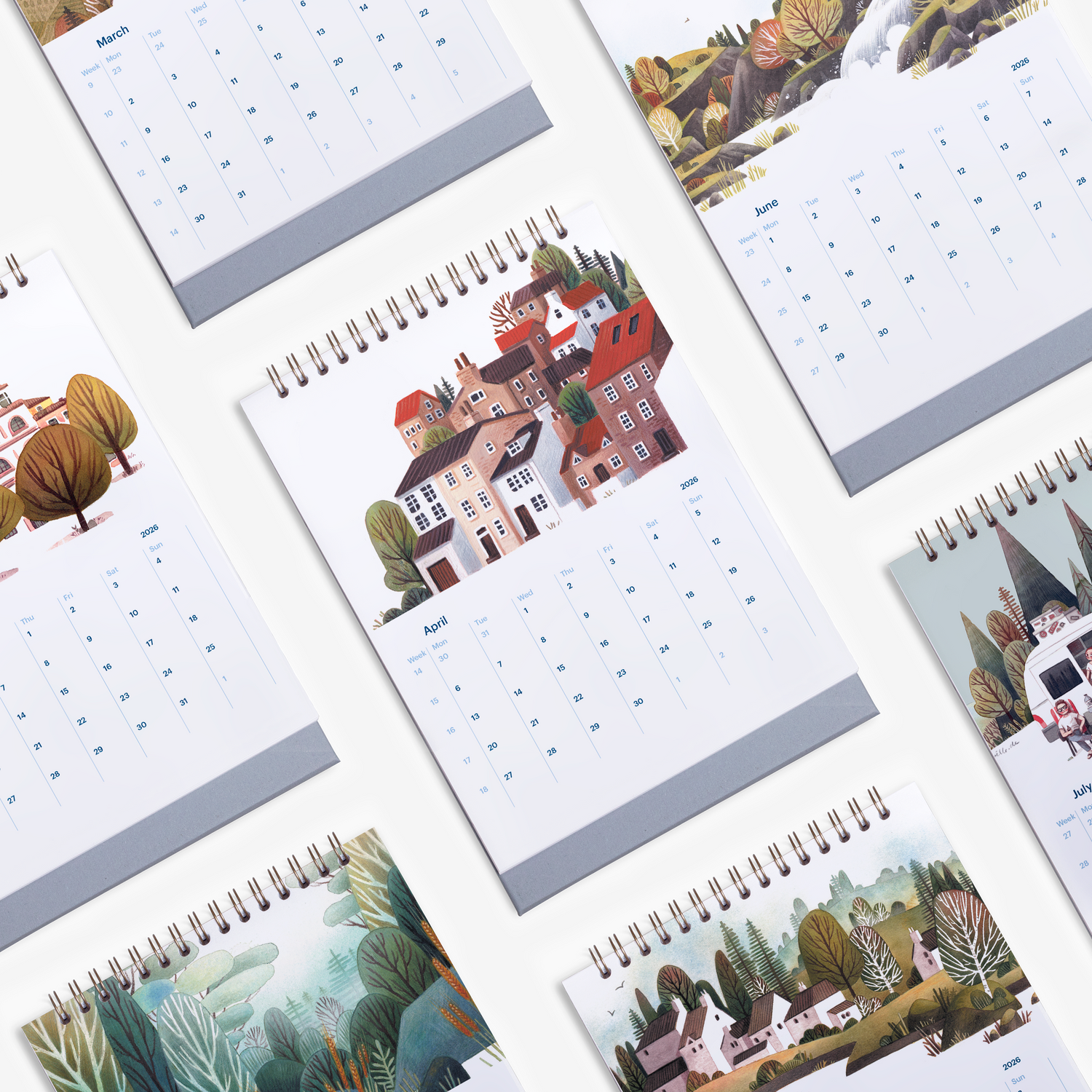 Cozy Days 2026 Desk Calendar