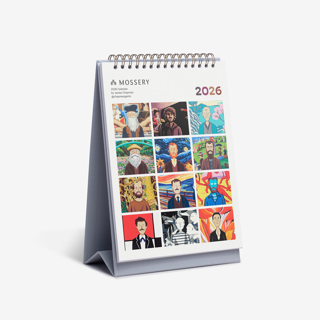 Timeless Icons 2026 Desk Calendar