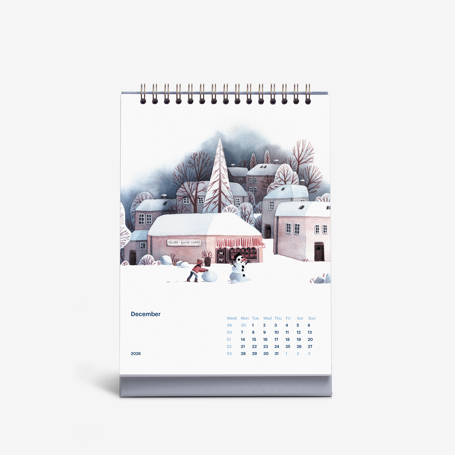 Cozy Days 2026 Desk Calendar