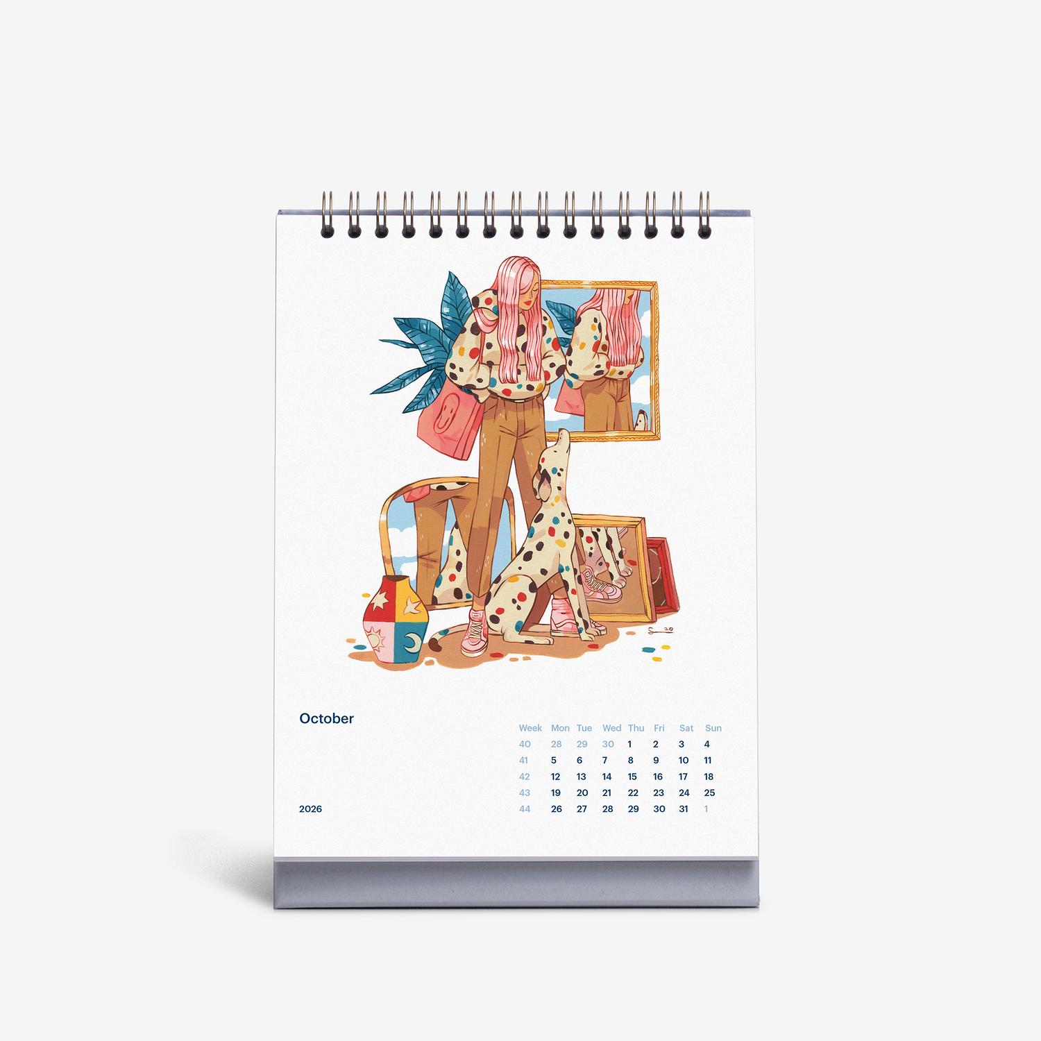 Muses of Adventure 2026 Desk Calendar