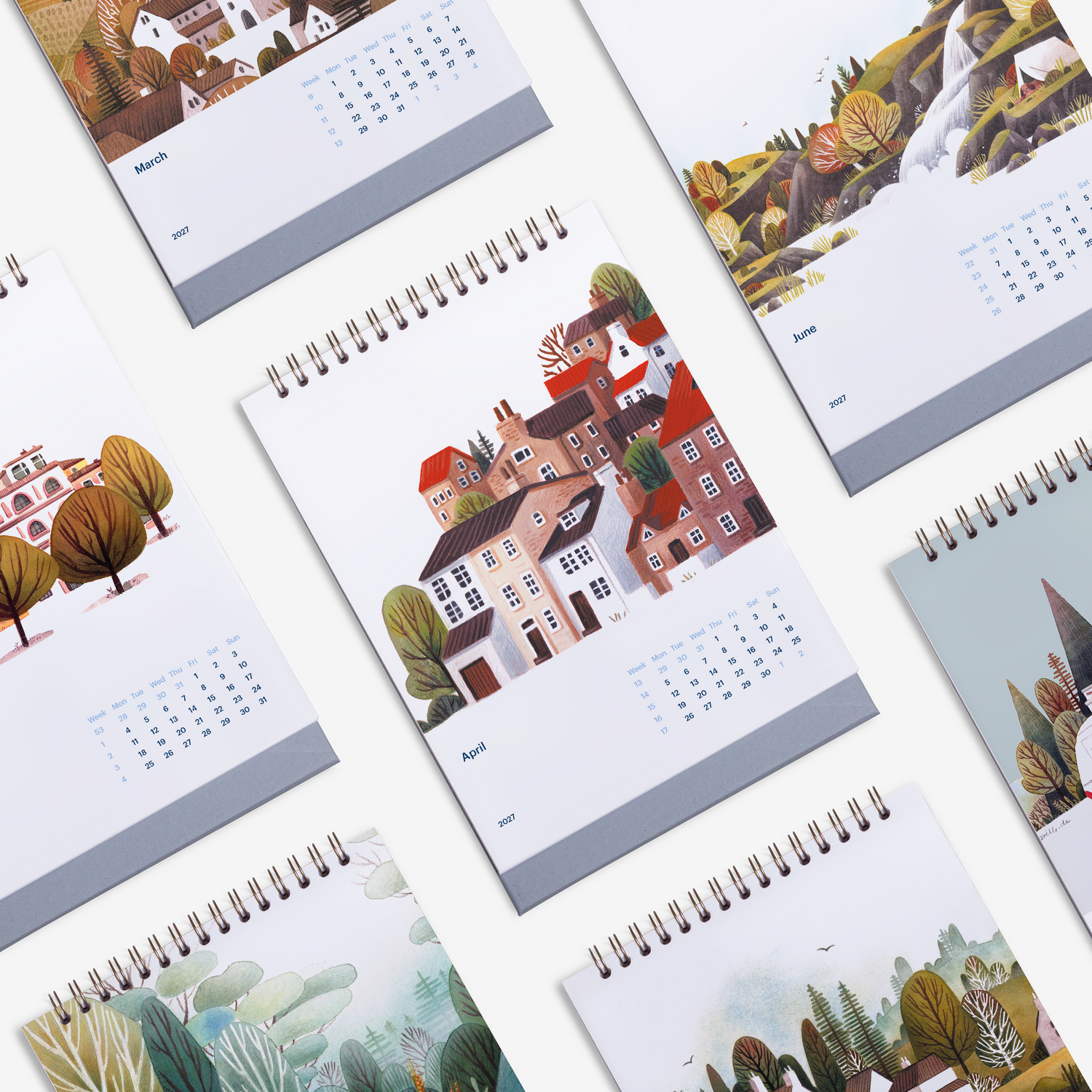 Cozy Days 2027 Desk Calendar