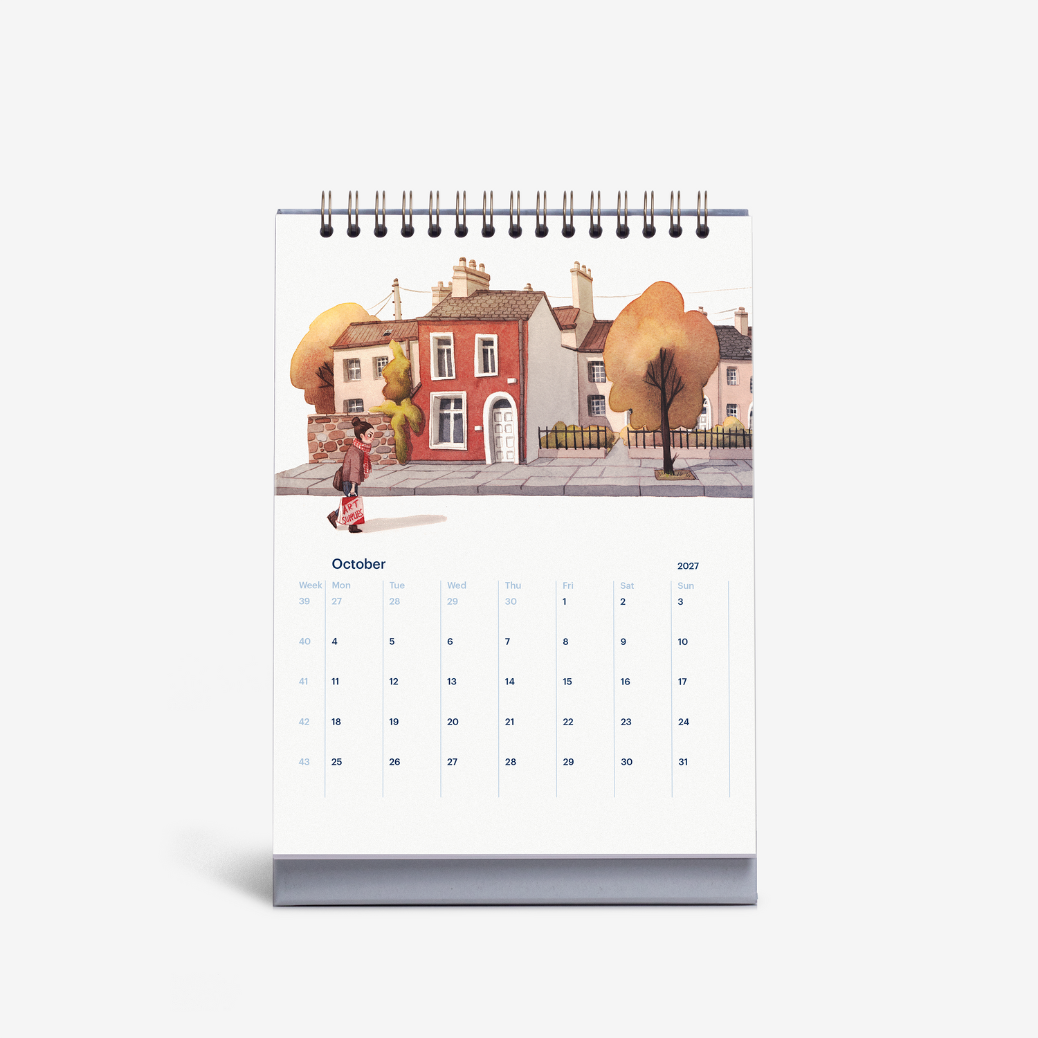 Cozy Days 2027 Desk Calendar