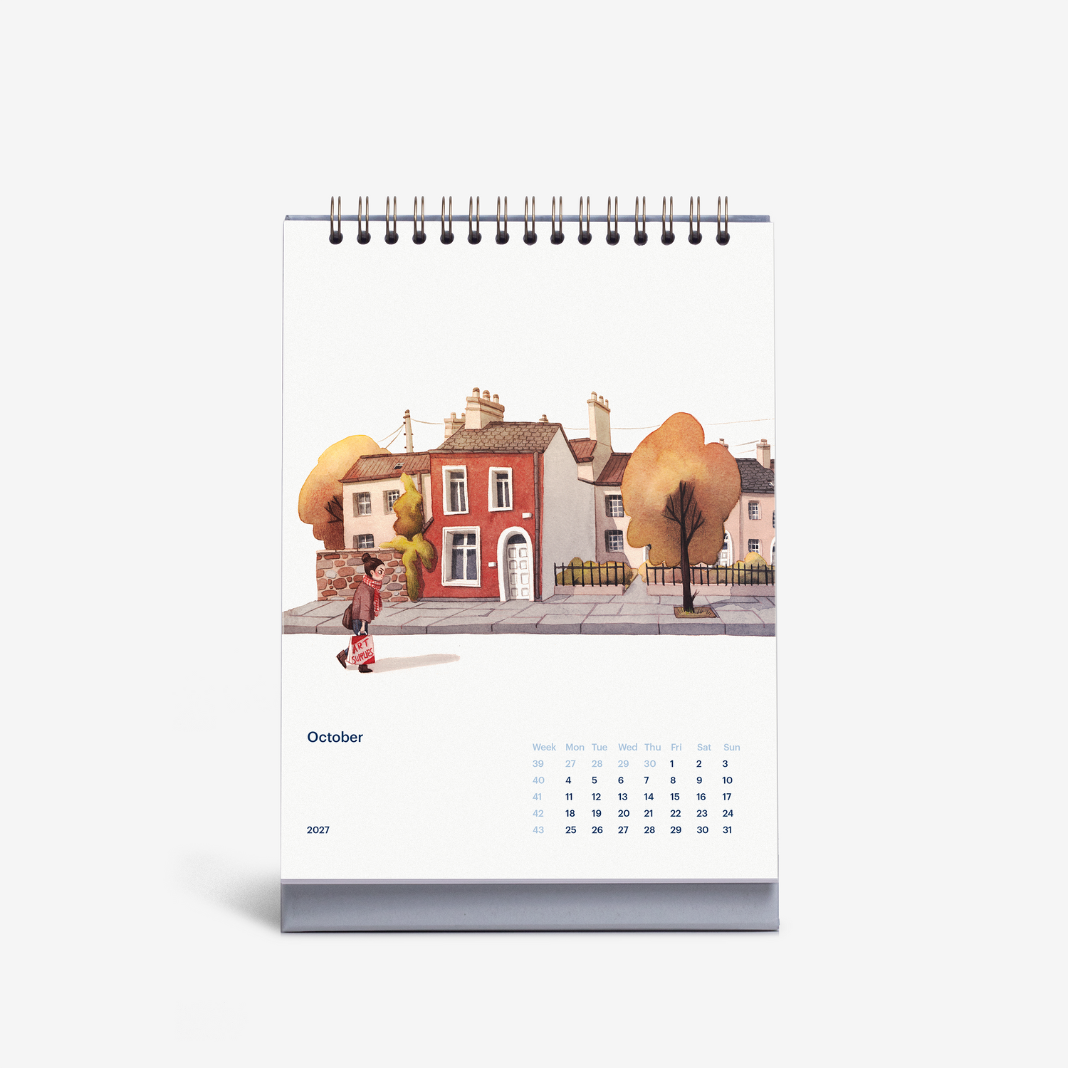 Cozy Days 2027 Desk Calendar
