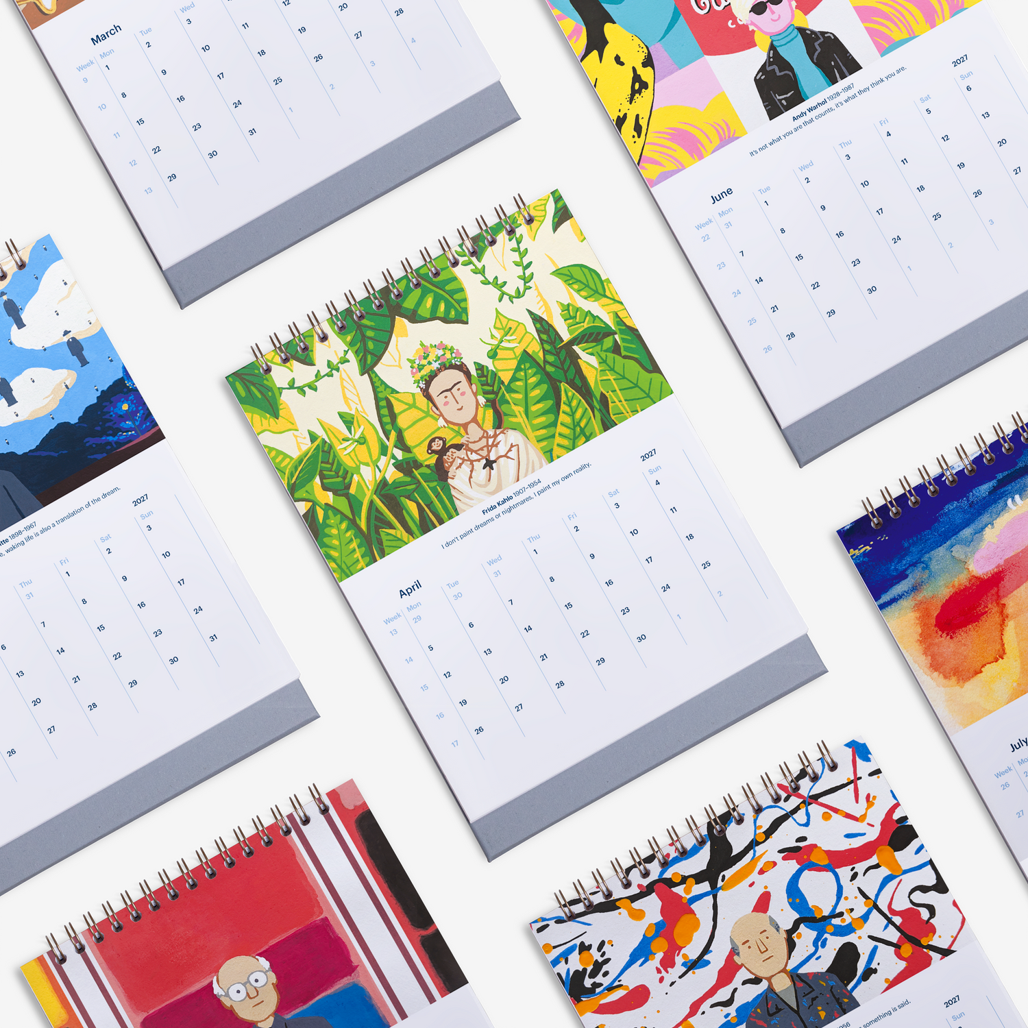 Modern Masterpieces 2027 Desk Calendar