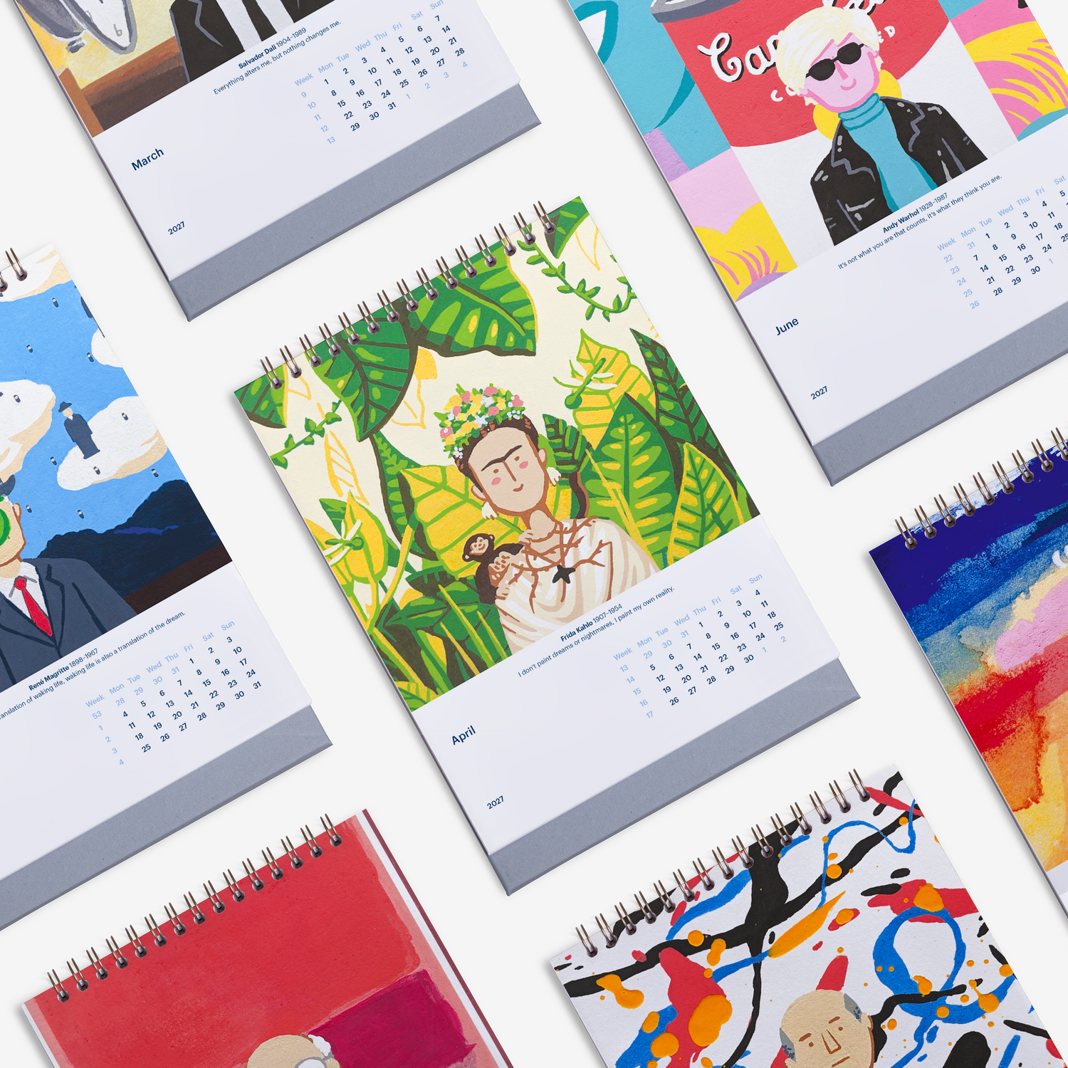 Modern Masterpieces 2027 Desk Calendar
