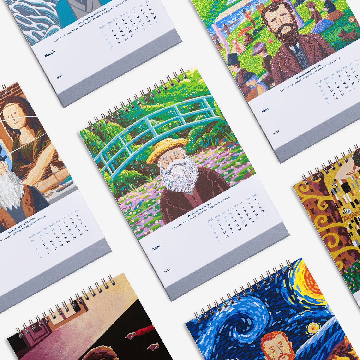 Timeless Icons 2027 Desk Calendar