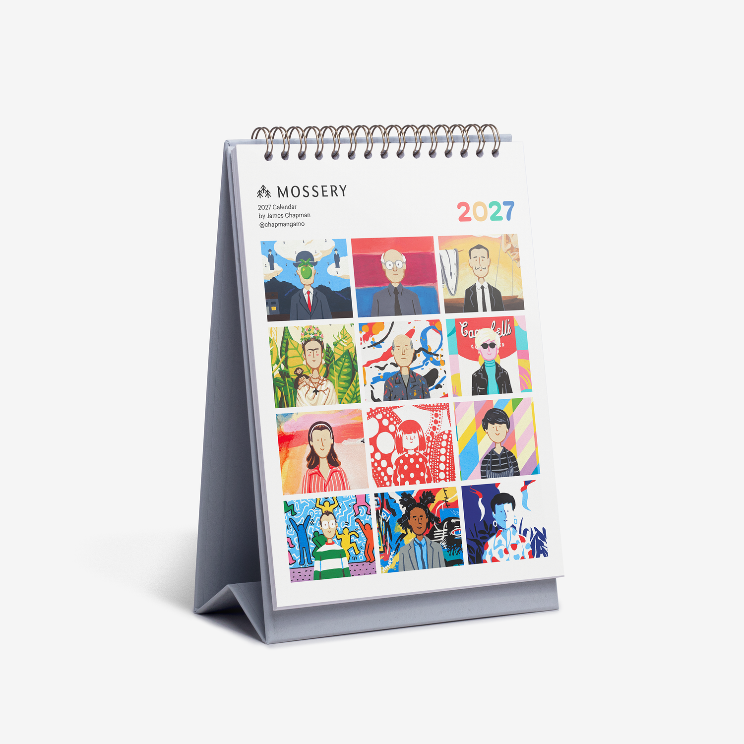 Modern Masterpieces 2027 Desk Calendar