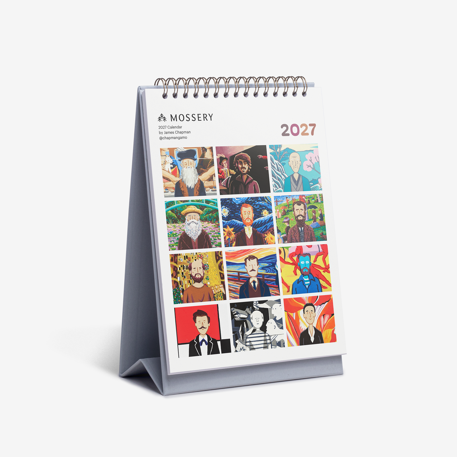 Timeless Icons 2027 Desk Calendar