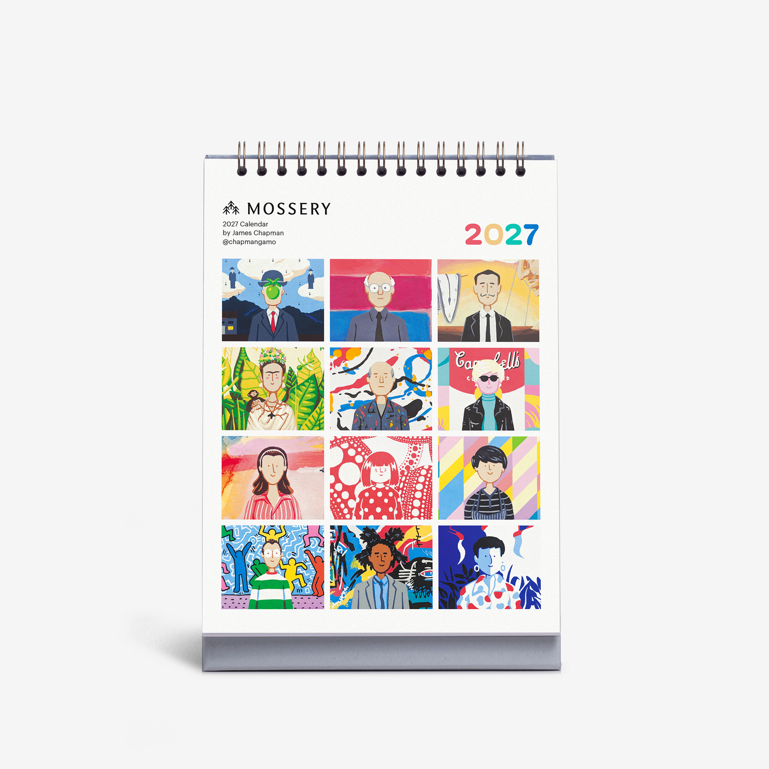 Modern Masterpieces 2027 Desk Calendar