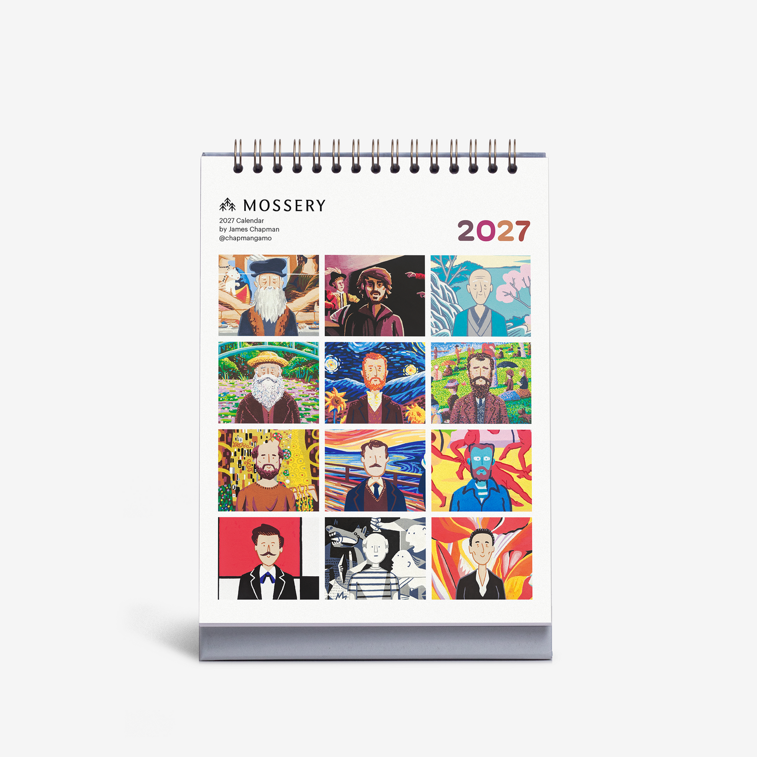 Timeless Icons 2027 Desk Calendar