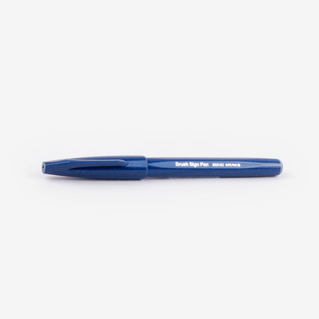 Pentel Fude Touch Brush Sign Pen - Blue