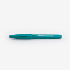 Pentel Fude Touch Brush Sign Pen - Turquoise Green