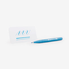 Pentel Fude Touch Brush Sign Pen - Sky Blue