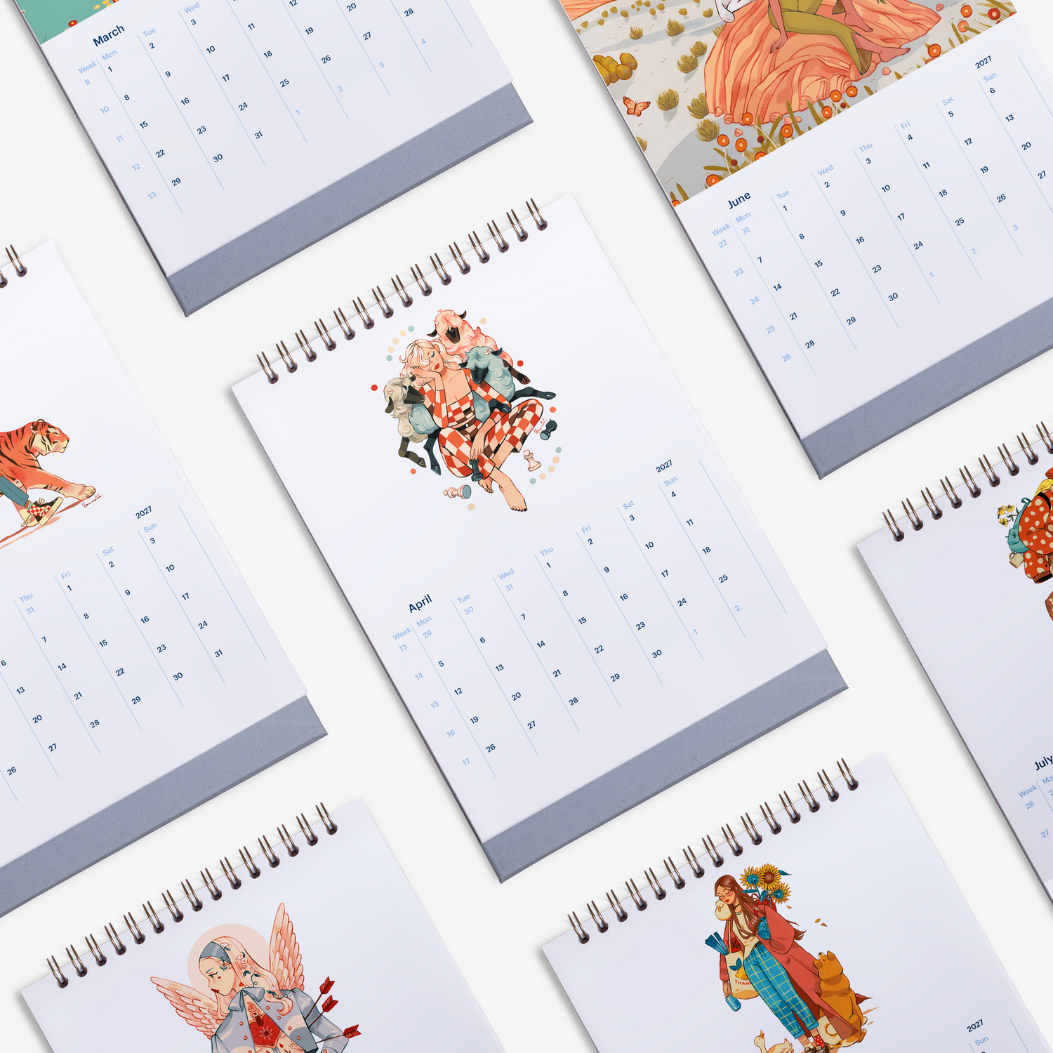 Muses of Adventure 2027 Desk Calendar
