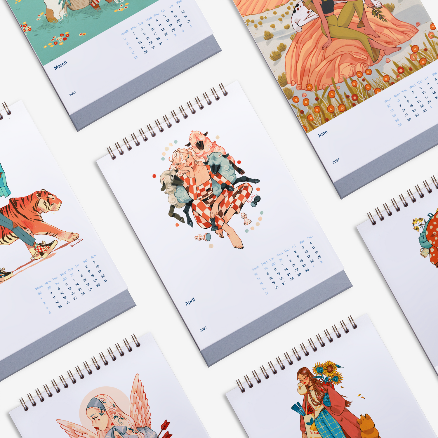 Muses of Adventure 2027 Desk Calendar