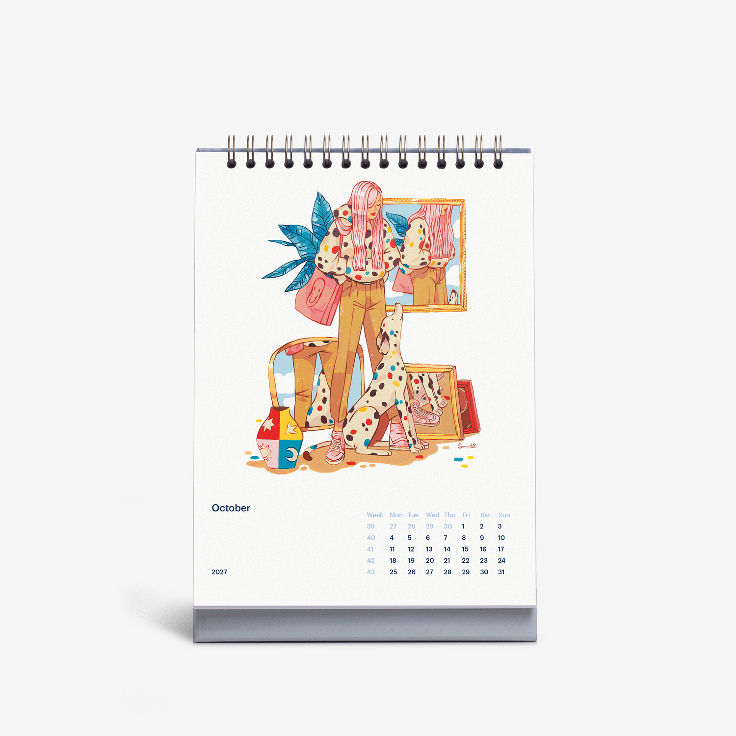 Muses of Adventure 2027 Desk Calendar