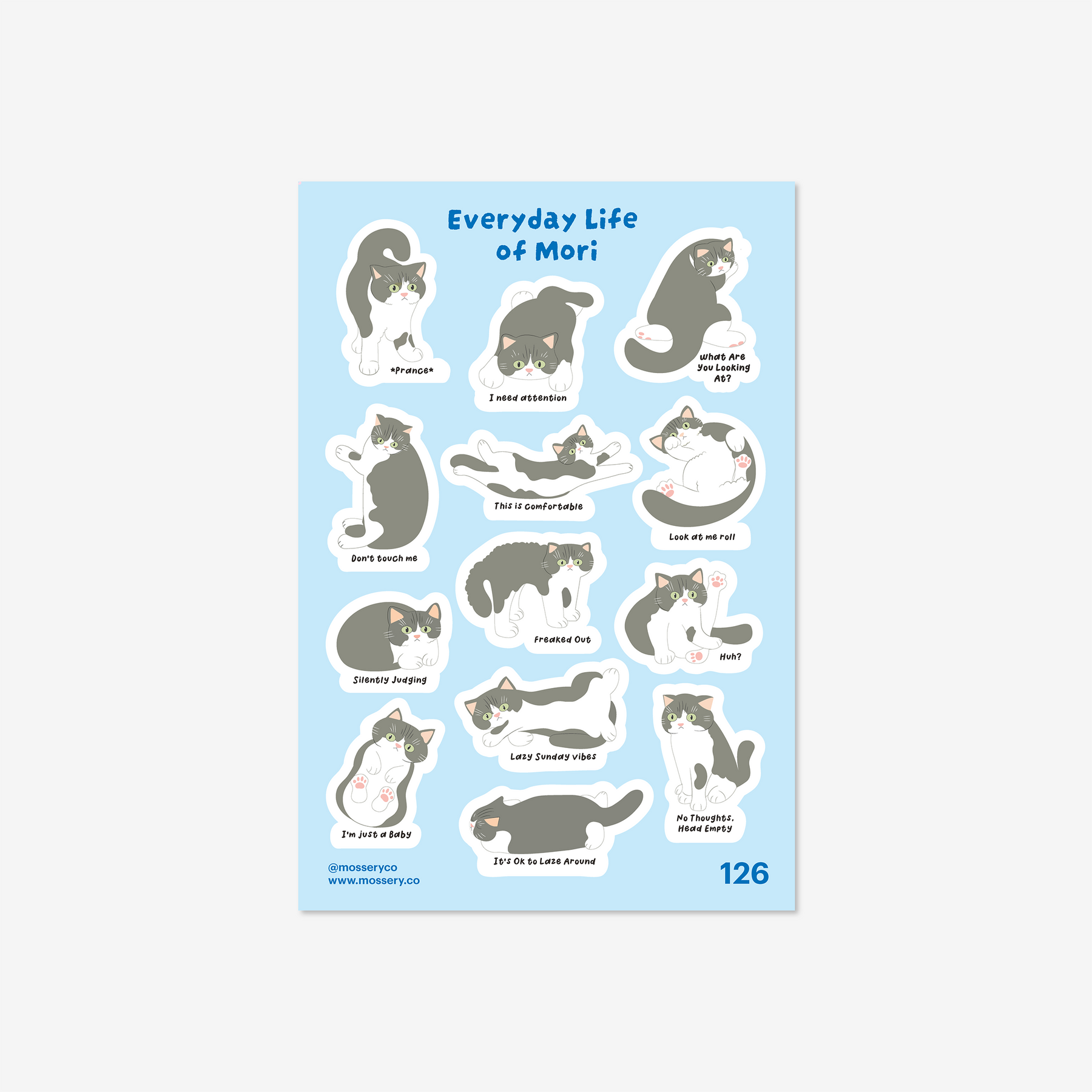 Mossery Stickers: Everyday Life of Mori (STC-126)